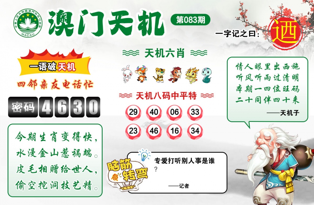 083期澳门天机[图]
